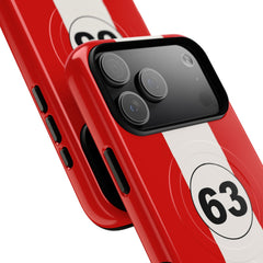 Monza Red Magnetic Phone Case by etchd, view 97