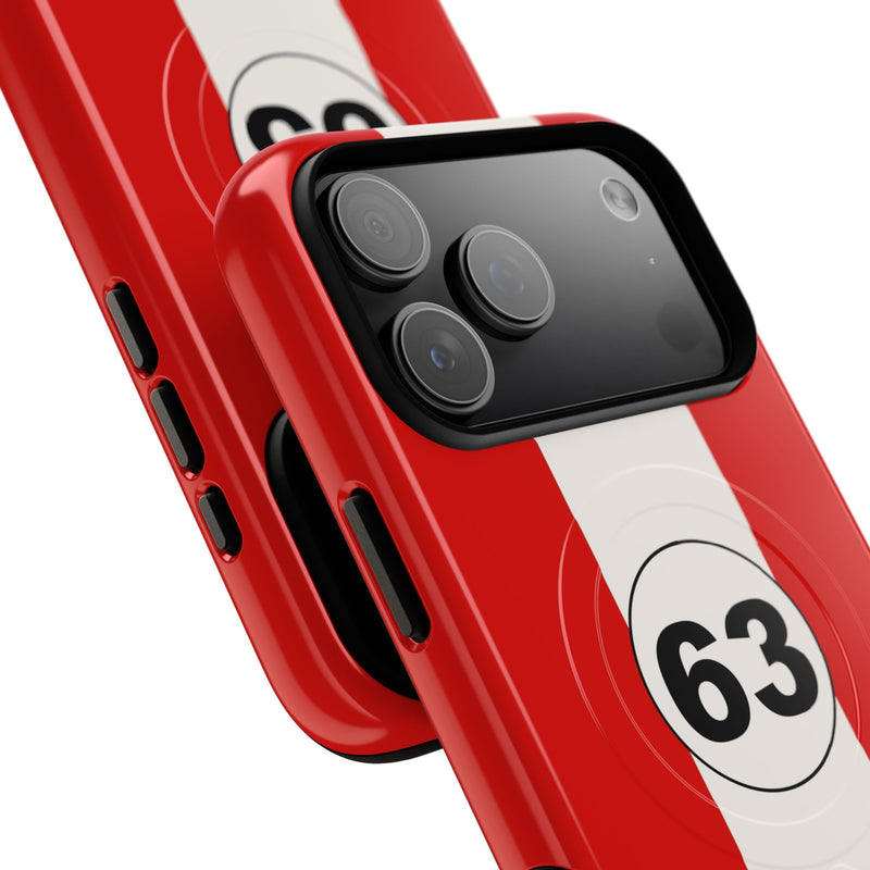 Monza Red Magnetic Phone Case by etchd, view 97