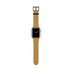 Persimmon And Wasabi Polka Dot Smartwatch Strap by etchd