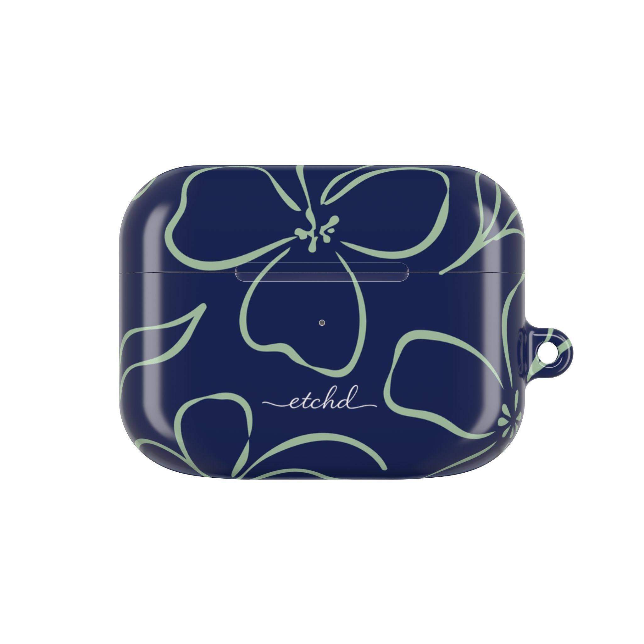 Navy & Sage Floral AirPod Case by etchd