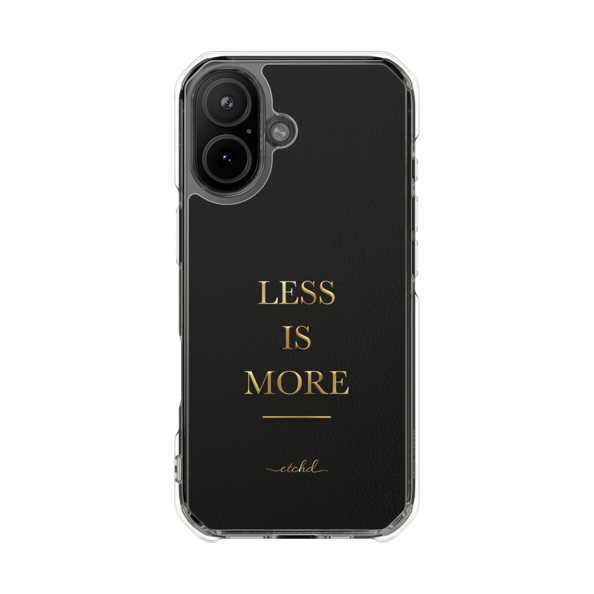 Less Is More Clear Magnetic Phone Case by etchd, view 13