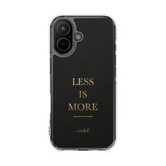 Less Is More Clear Magnetic Phone Case by etchd, view 13