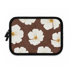 Mocha Blossom Laptop Sleeve by etchd, view 2