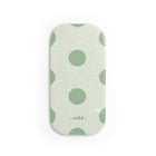 Sage & Cream Polka Dot Click-On Phone Grip