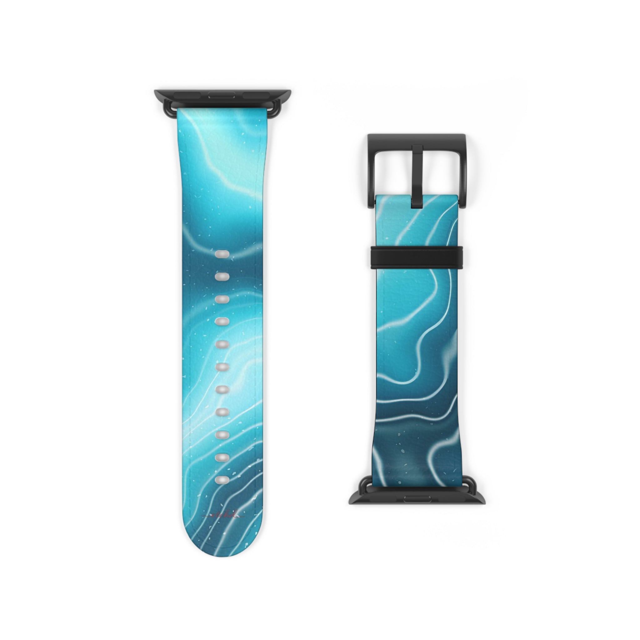 Aquamarine Smartwatch Strap by etchd, view 9