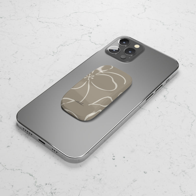 Neutral Floral Click-On Phone Grip by etchd, view 5