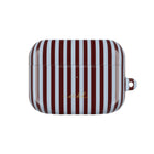 Blue & Cherry Striped Custodia per AirPods