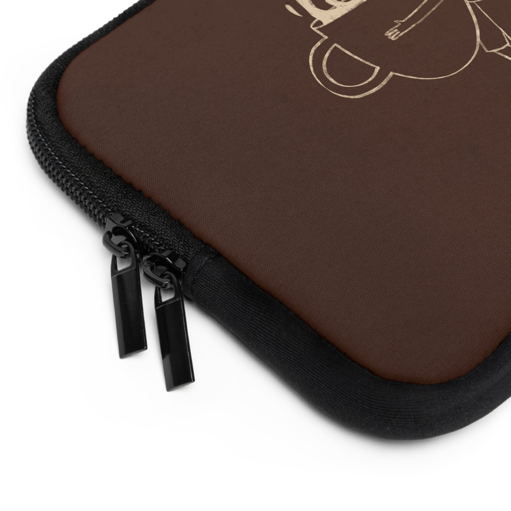 Gentlemen Espresso Laptop Sleeve by etchd, view 2