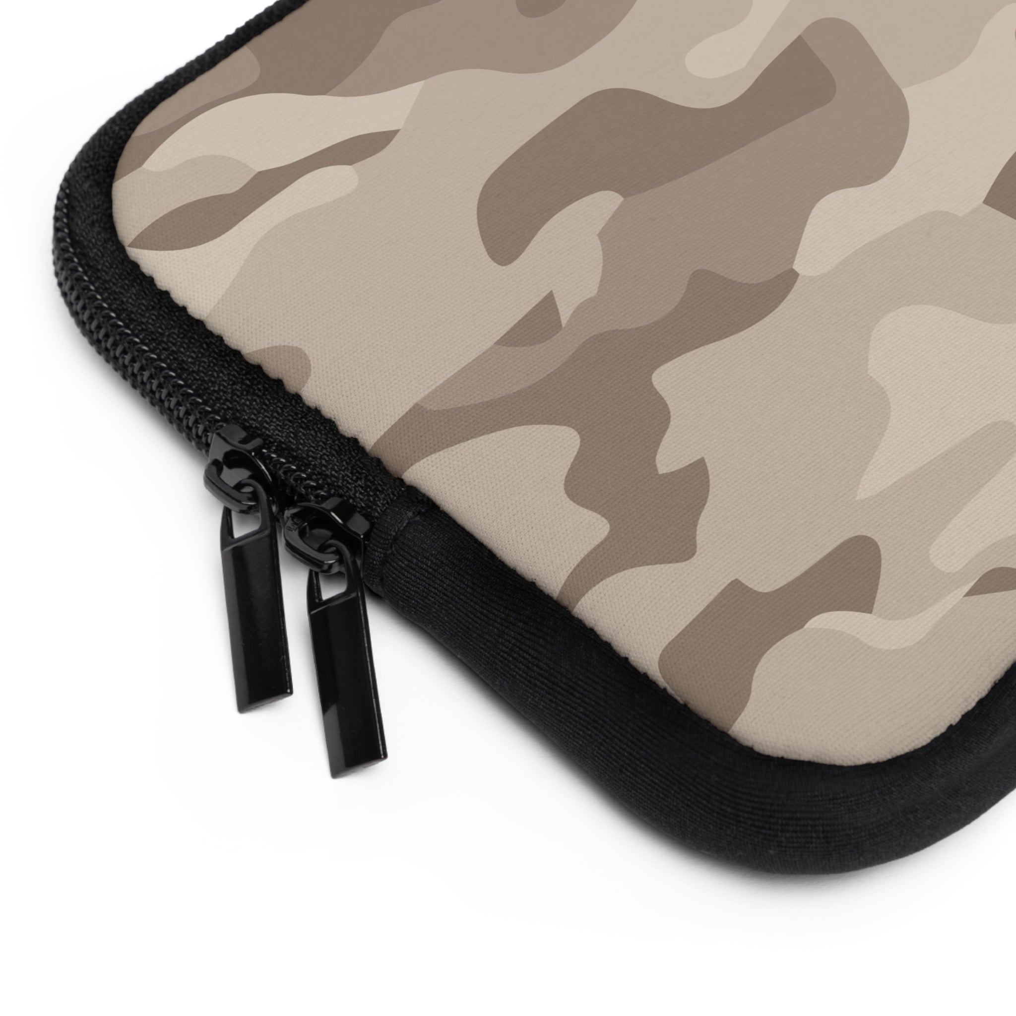 Beige Camo Laptop Sleeve by etchd, view 2