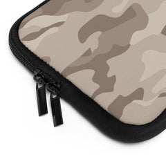 Beige Camo Laptop Sleeve by etchd, view 2