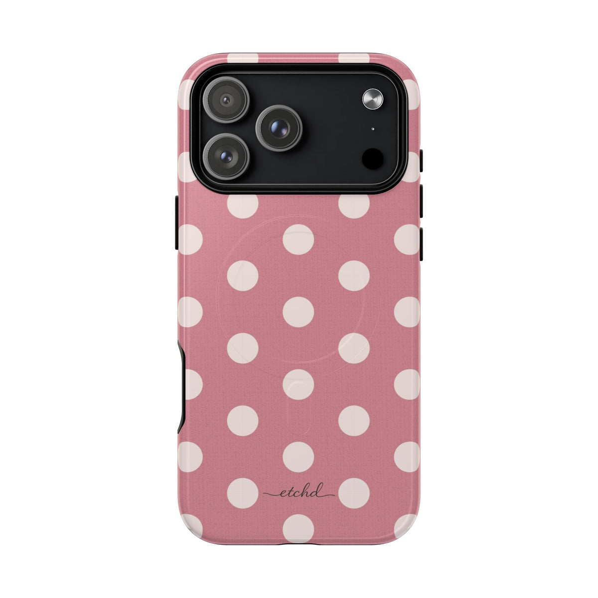 Cream & Blush Polka Dot Magnetic Phone Case by etchd, view 31