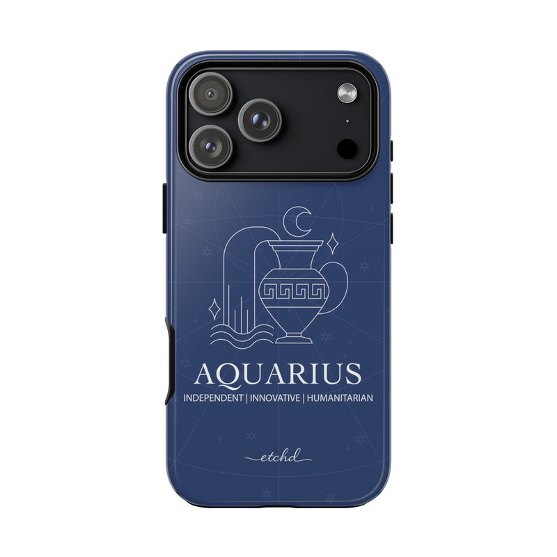 Aquarius Phone Case by etchd, view 59