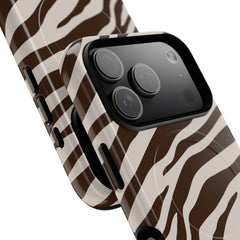 Brown Zebra Magnetic Phone Case by etchd, view 99