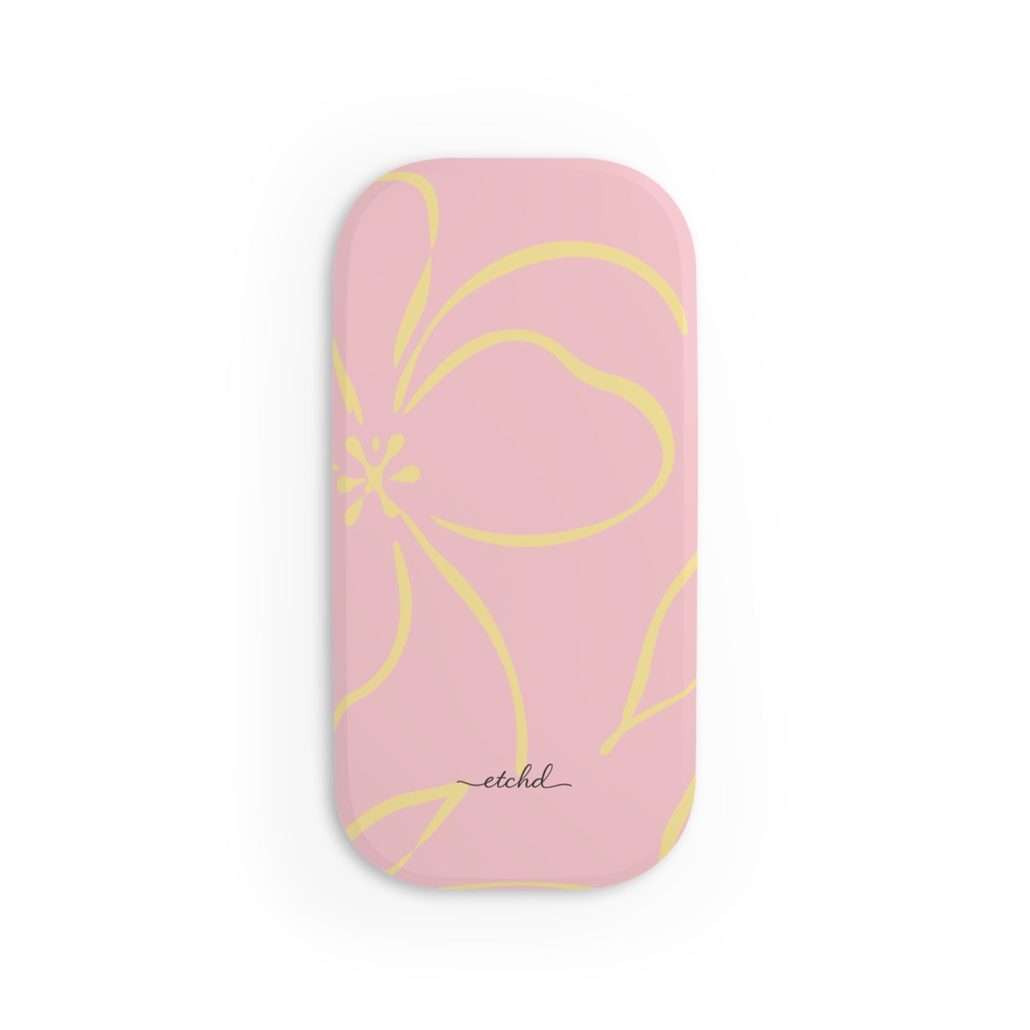 Pink & Butter Floral Agarre clipsable para móvil de etchd, vista 2