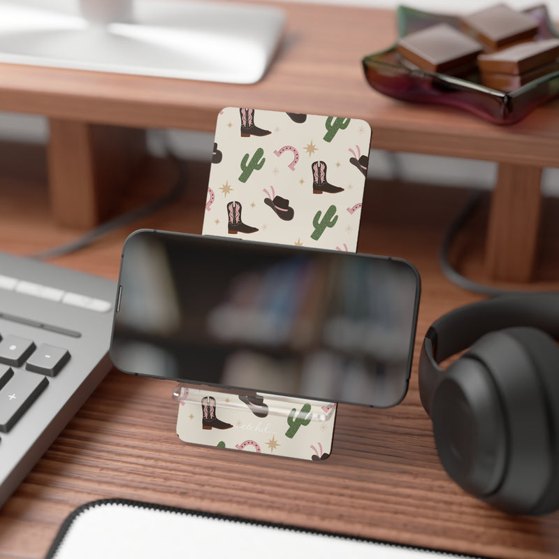 Pink Western Phone Stand-zoom-