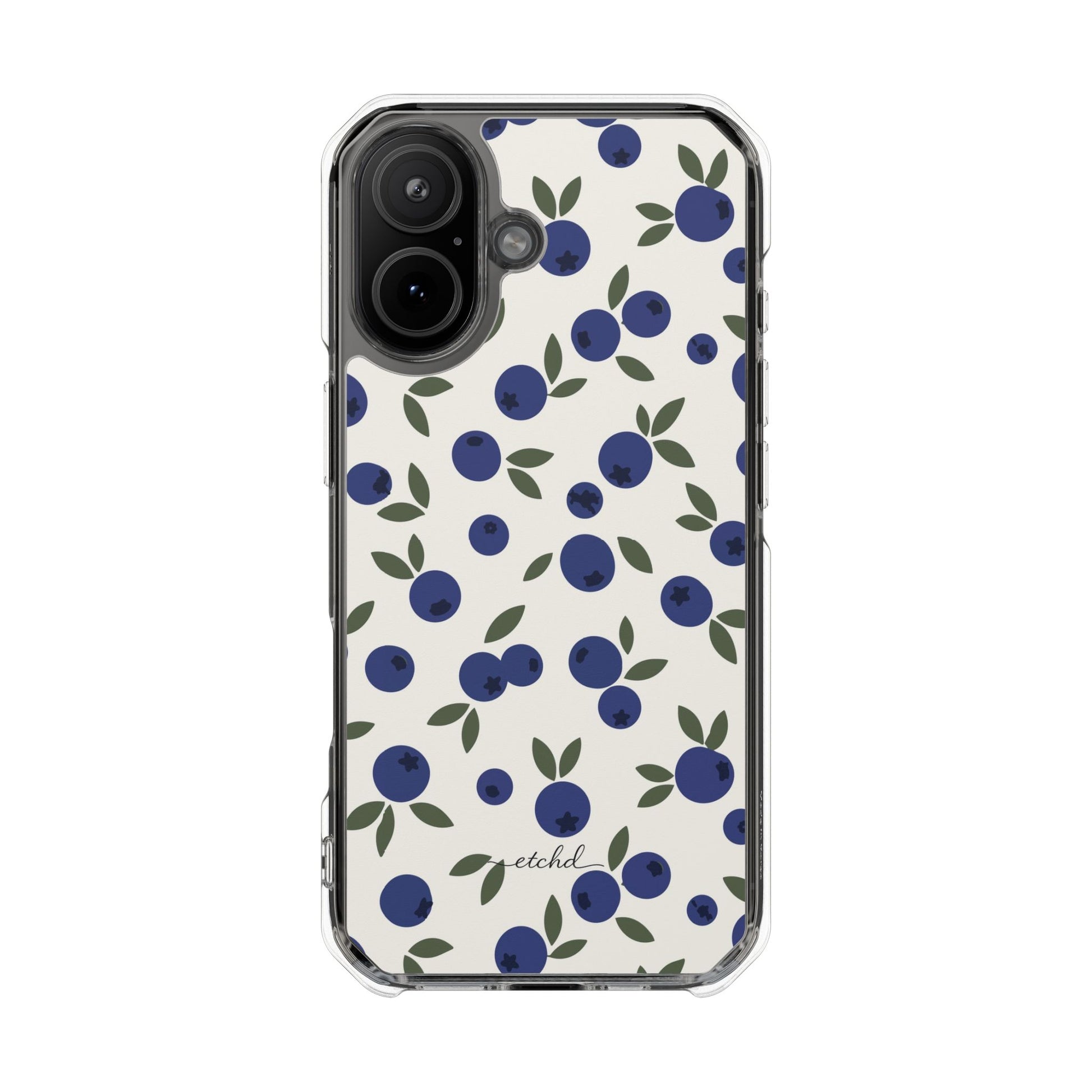 Blueberry Clear Magnetic Phone Case by etchd, view 13