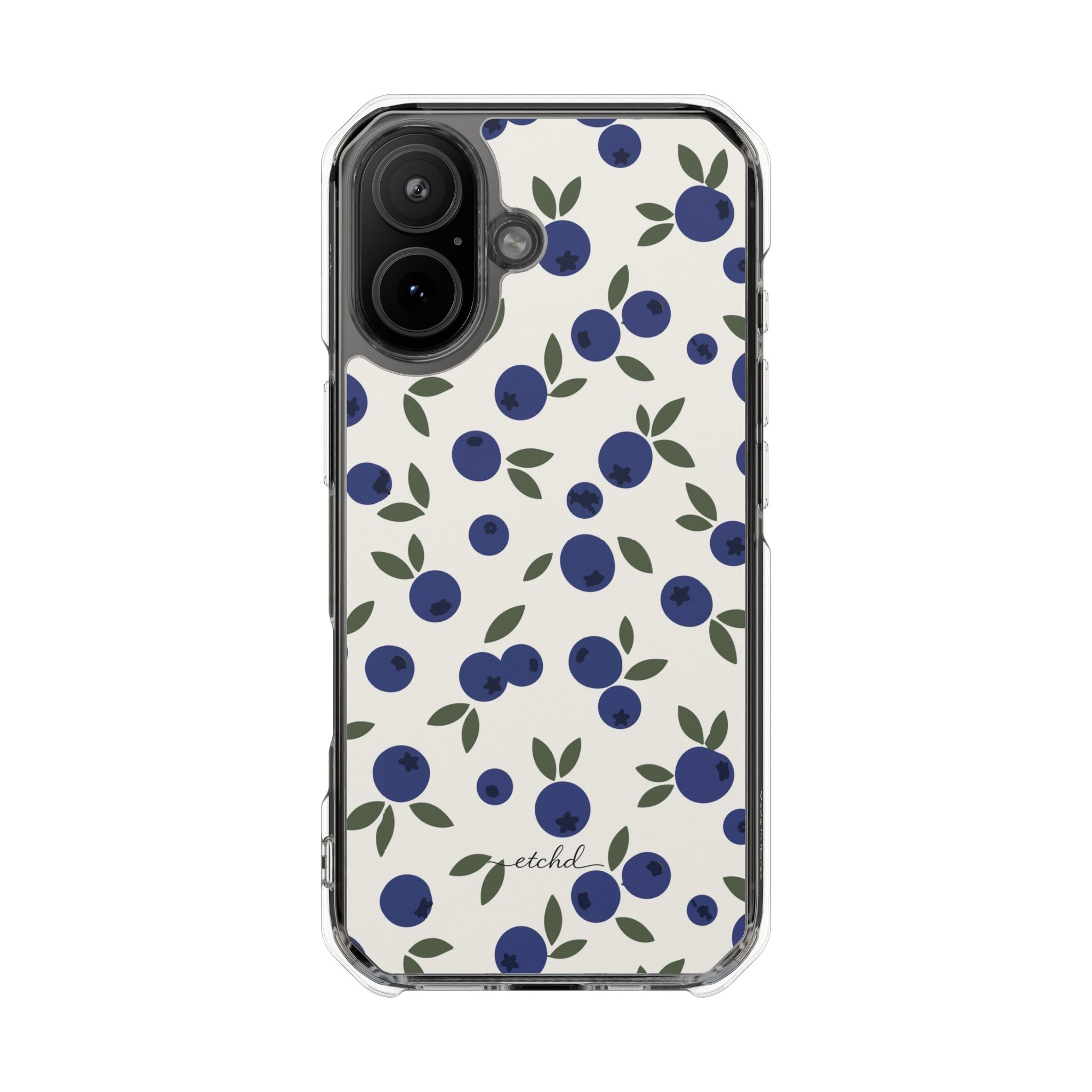 Blueberry Clear Magnetic Phone Case by etchd, view 13