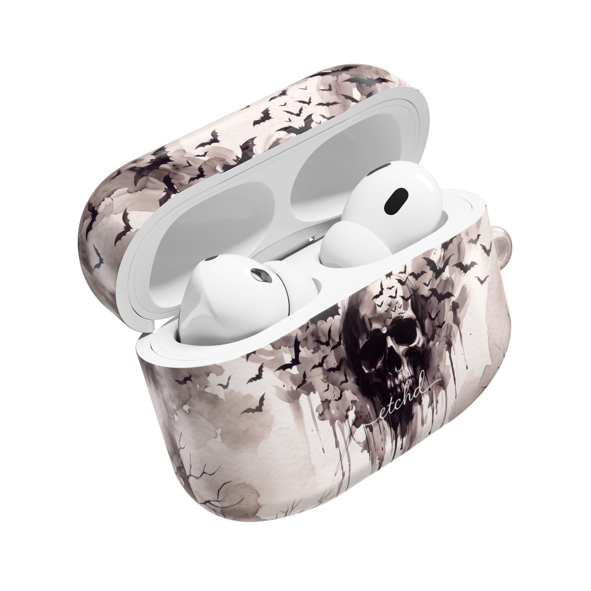 Ink Skull AirPod Case by etchd, view 9