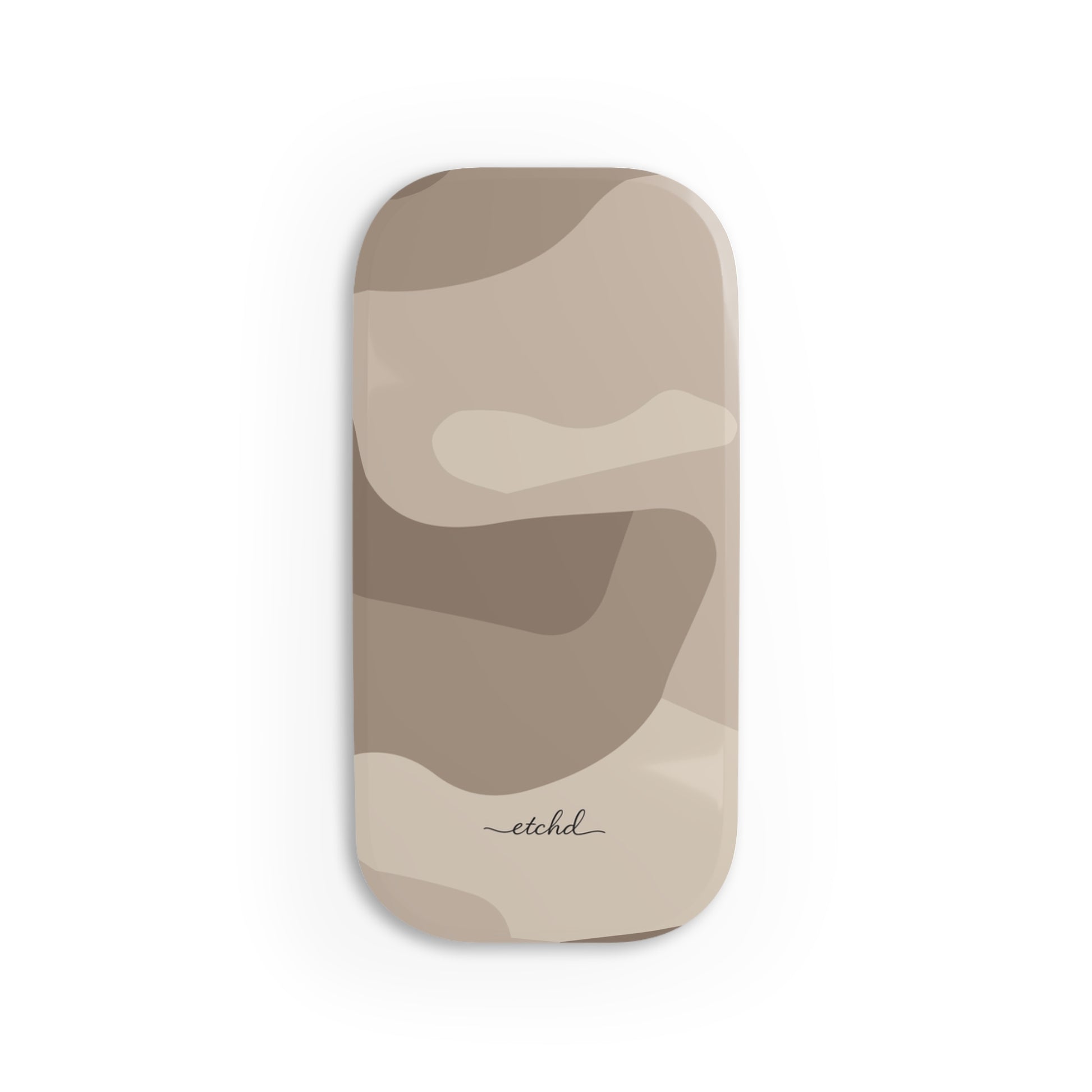Beige Camo Click-On Phone Grip by etchd