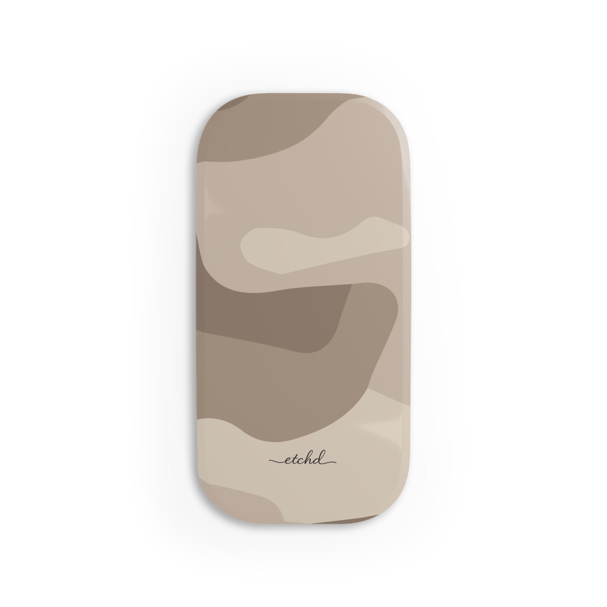 Beige Camo Click-On Phone Grip by etchd