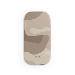 Beige Camo Click-On Phone Grip by etchd