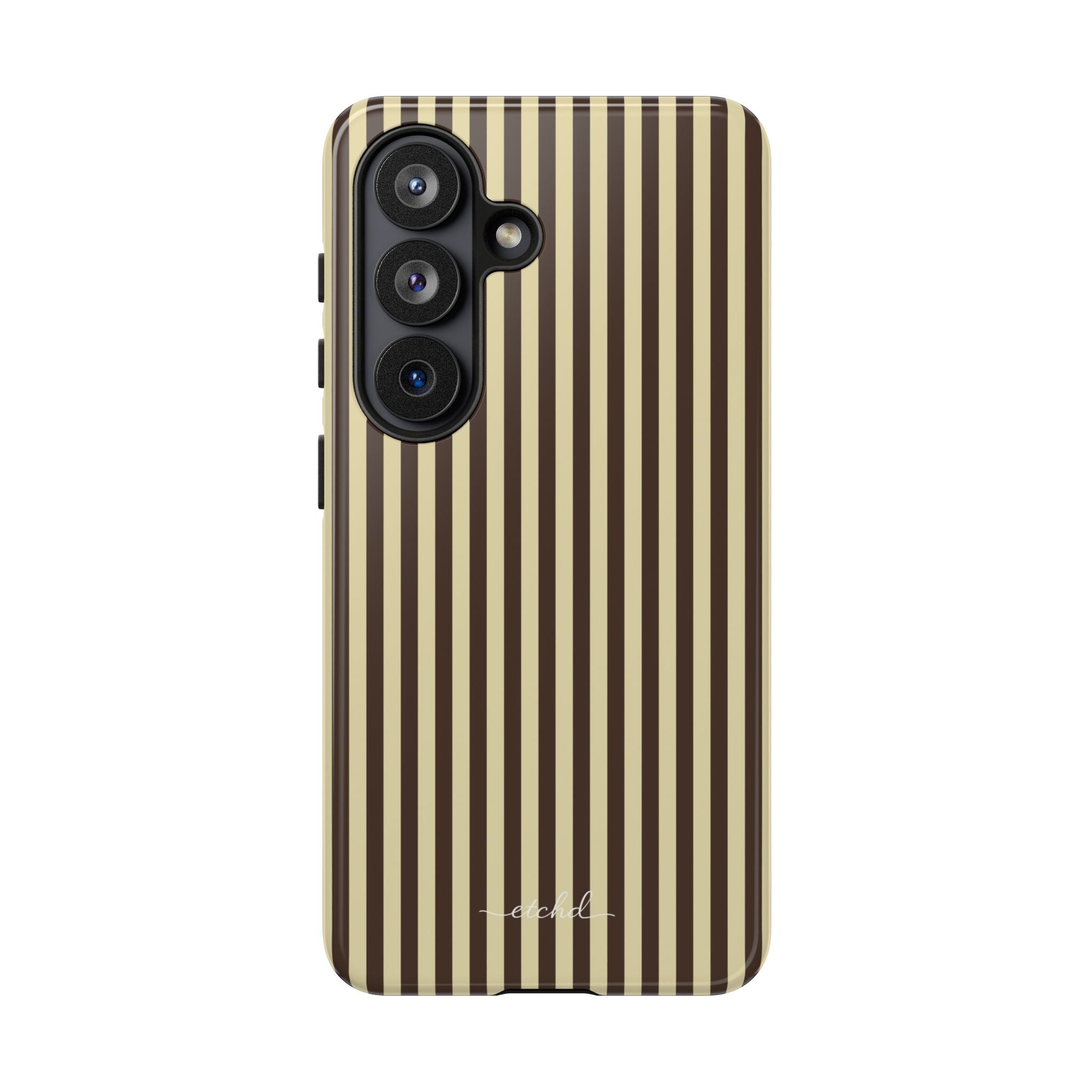 Butter & Brown Striped Phone Case by etchd, view 61