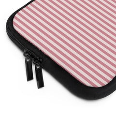 Blush & Cream Striped Laptop Sleeve by etchd, view 12