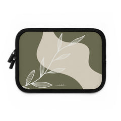 Olive Leaf Laptop Sleeve by etchd, view 2