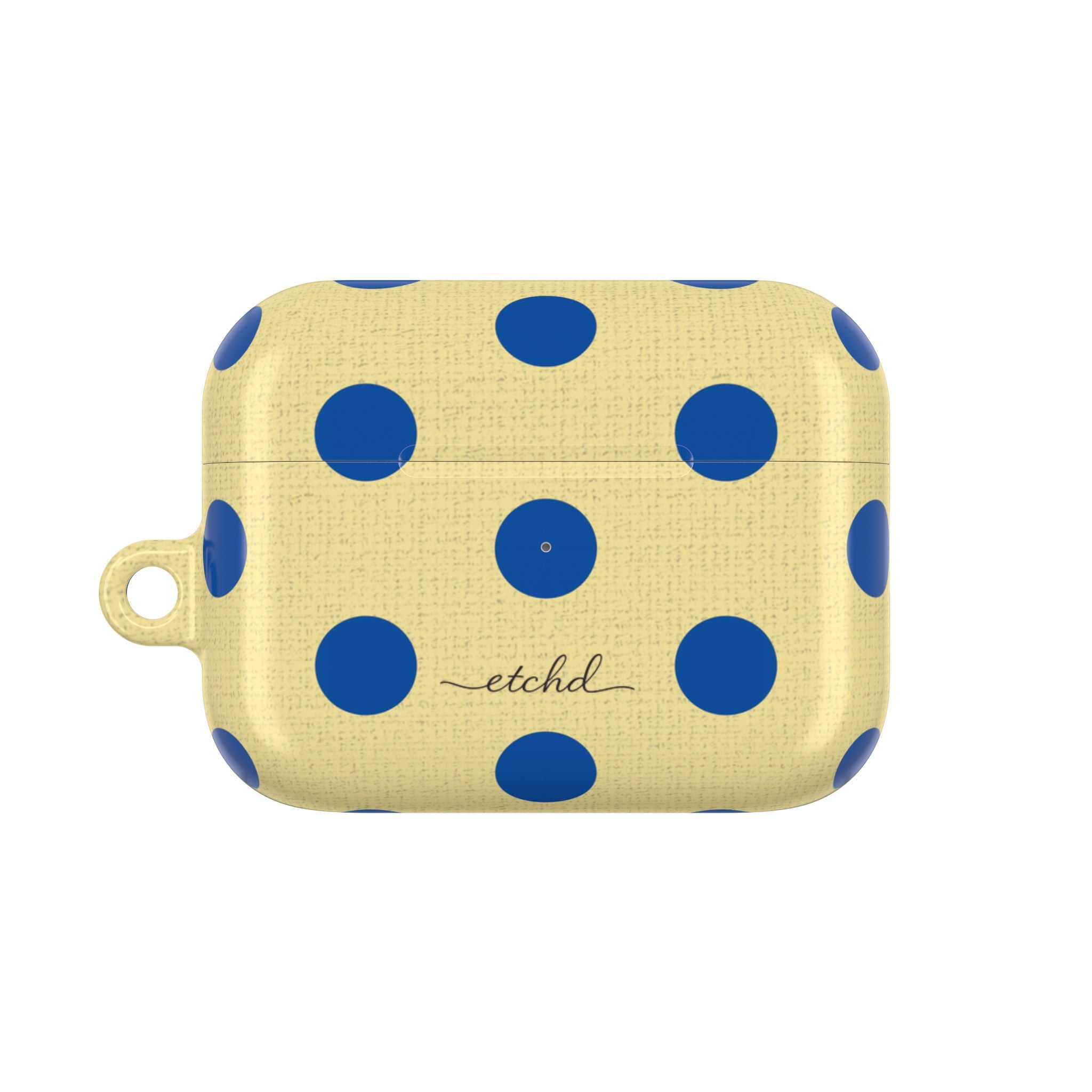 Cobalt & Butter Polka Dot AirPod Case by etchd, view 2