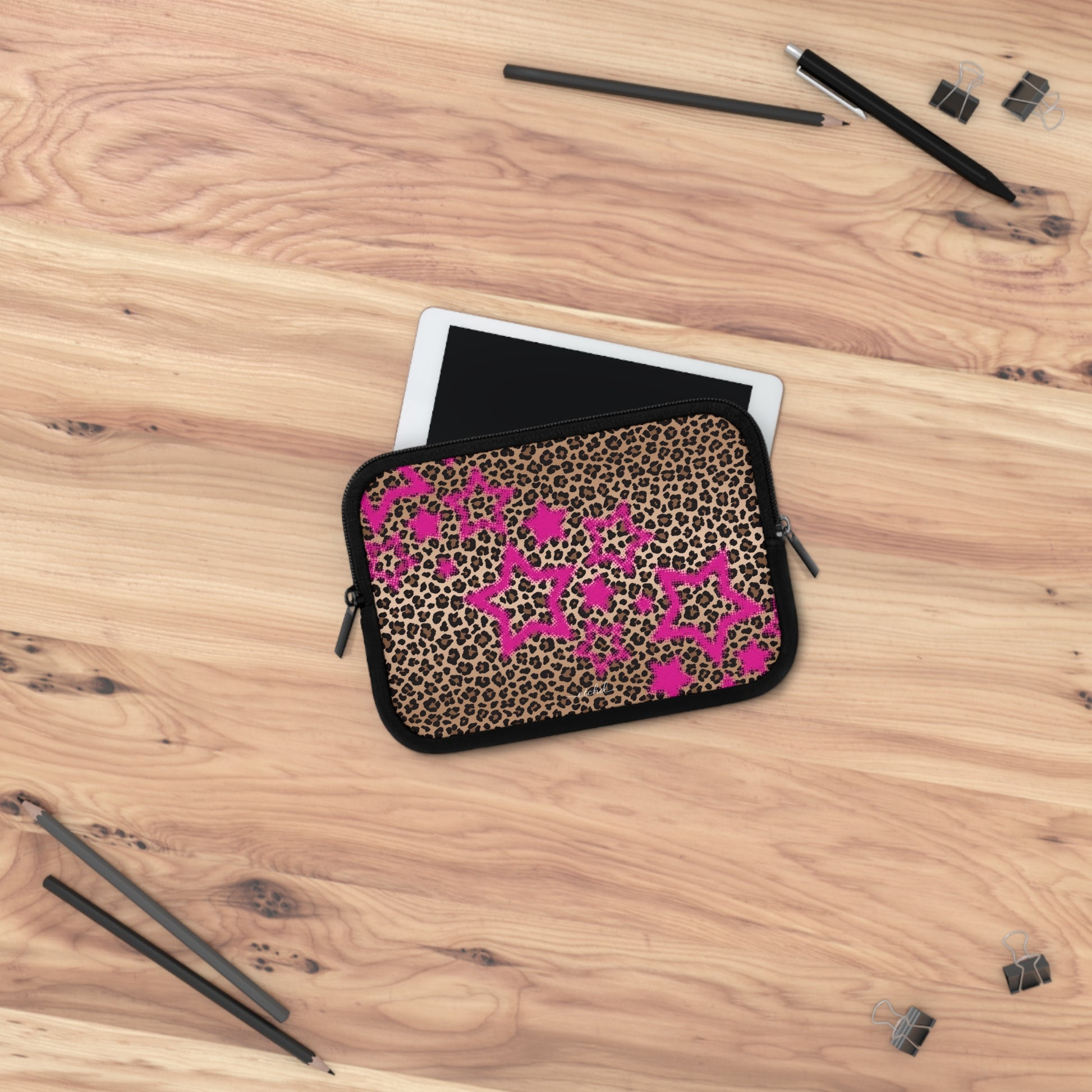 Y2K Leopard Laptop Sleeve by etchd, view 14