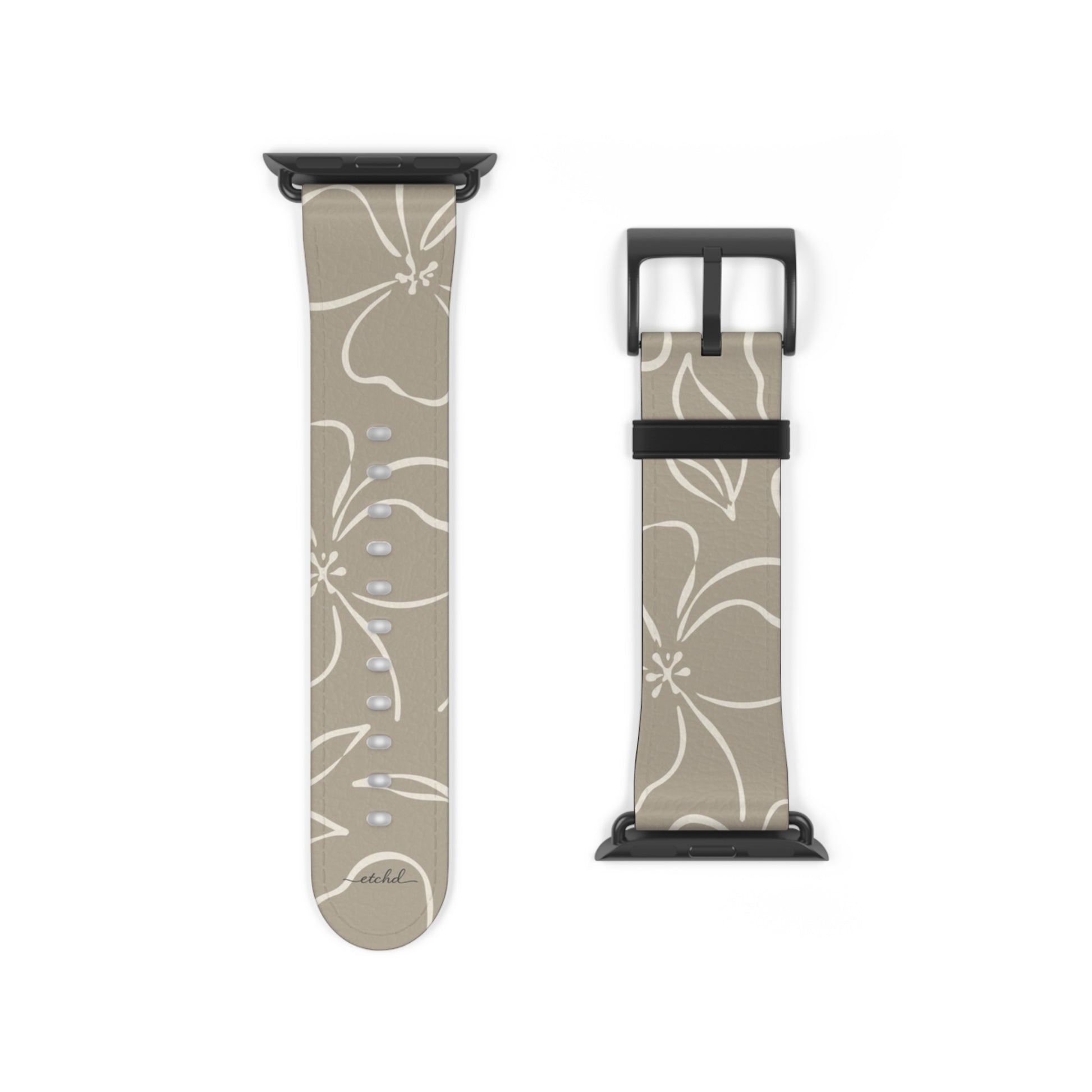 Neutral Floral Smartwatch Strap by etchd, view 9