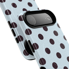 Plum And Blue Polka Dot Magnetic Phone Case by etchd, view 22