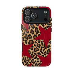 Leopard & Red Stars Magnetic Phone Case by etchd, view 31
