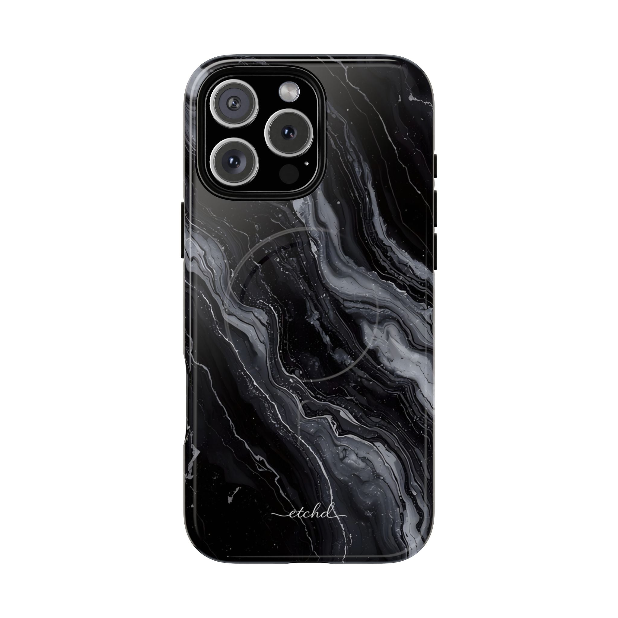 Onyx Pearl Magnetic Phone Case by etchd
