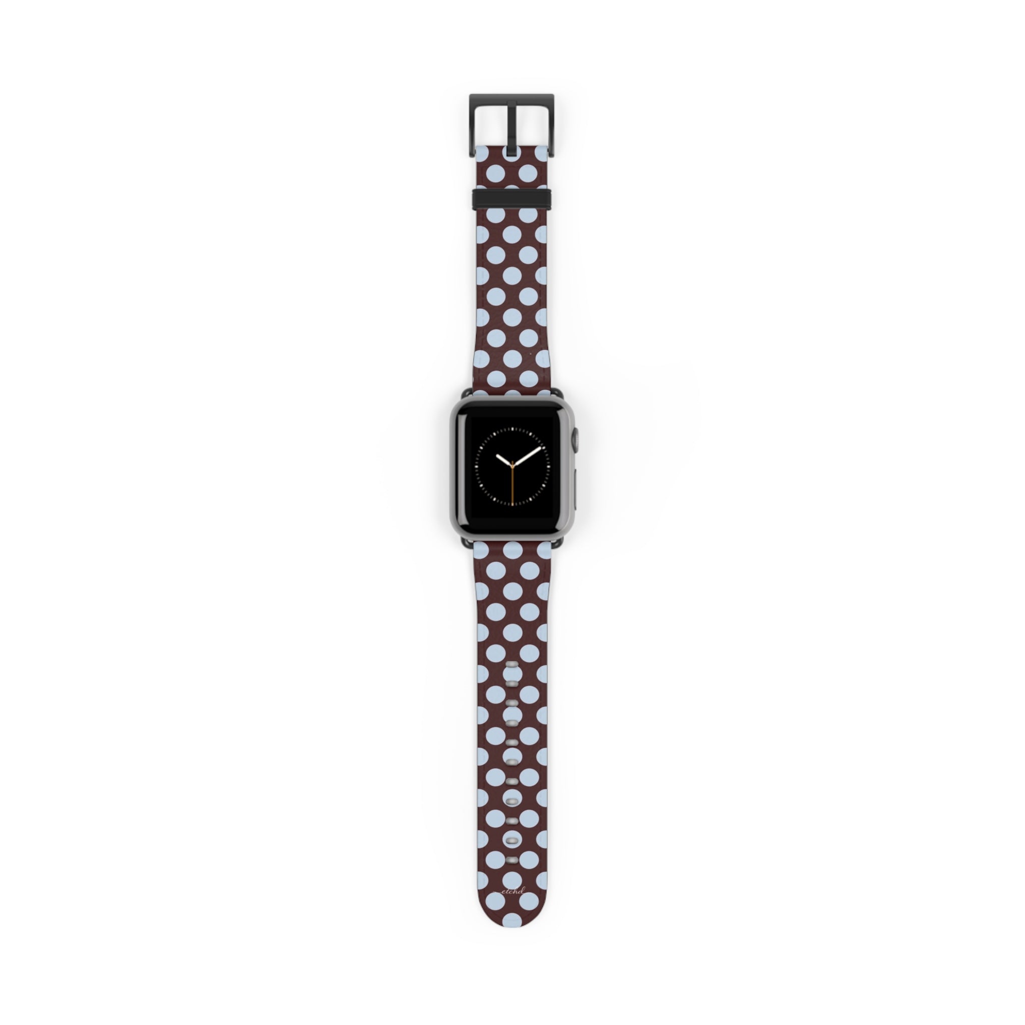 Cherry & Blue Polka Dot Smartwatch Strap by etchd