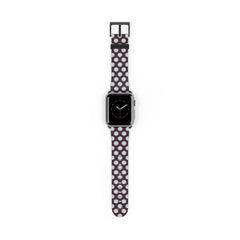 Cherry & Blue Polka Dot Smartwatch Strap by etchd