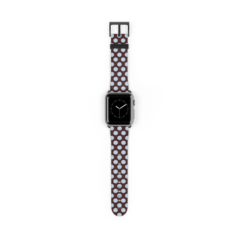 Cherry & Blue Polka Dot Smartwatch-Armband-zoom-