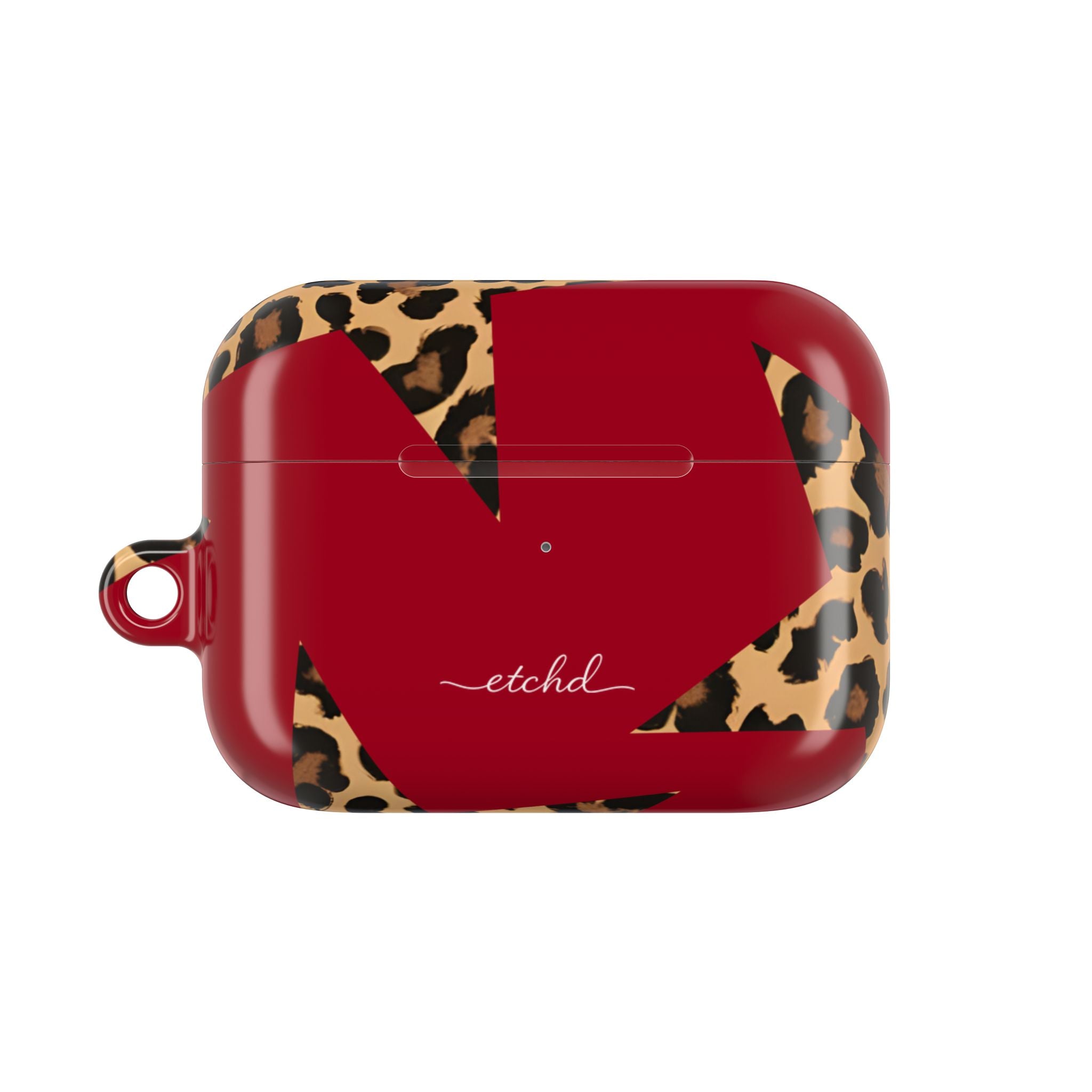 Red & Leopard Stars AirPod Case by etchd, view 2