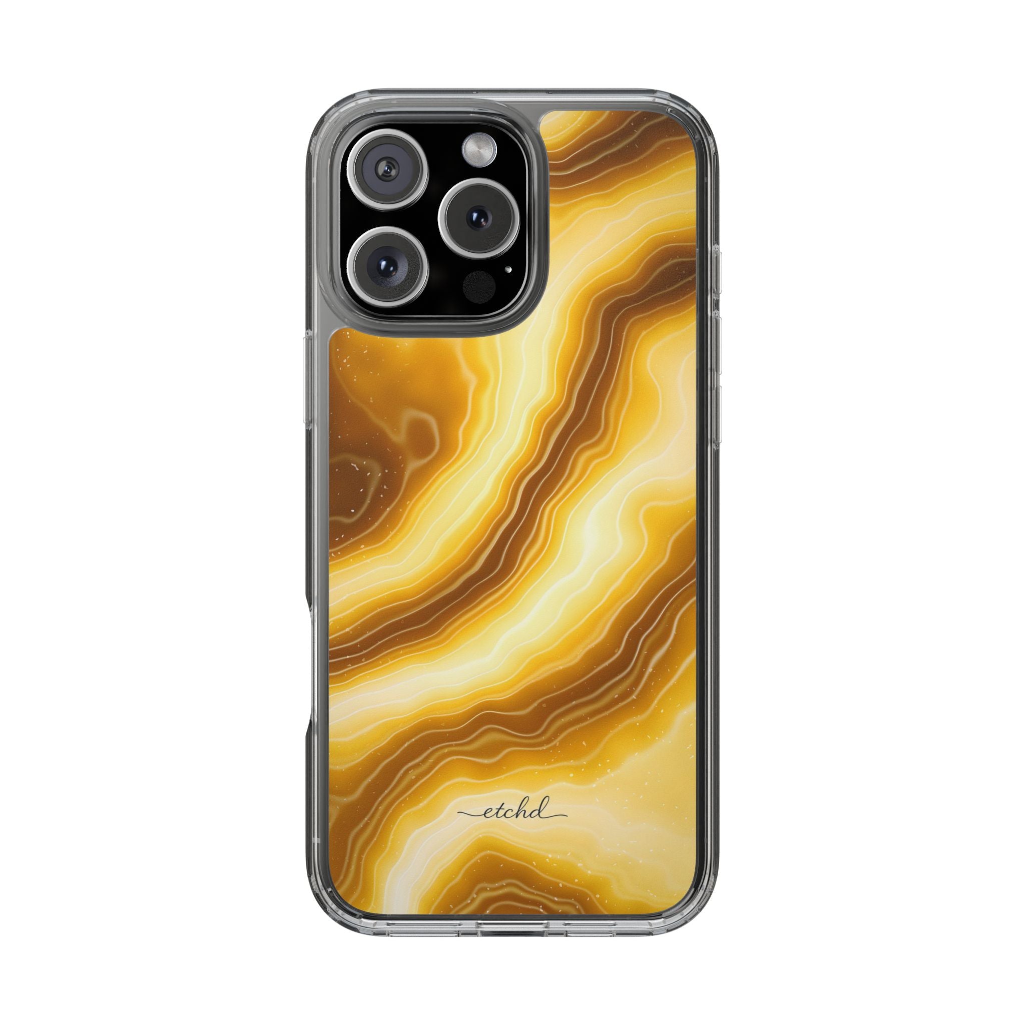 Citrine Clear Phone Case by etchd