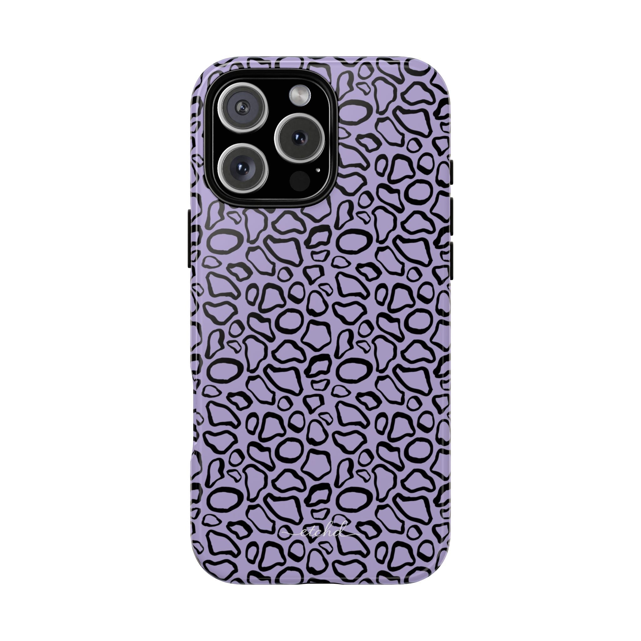 Abstract Print Lavender Phone Case by etchd