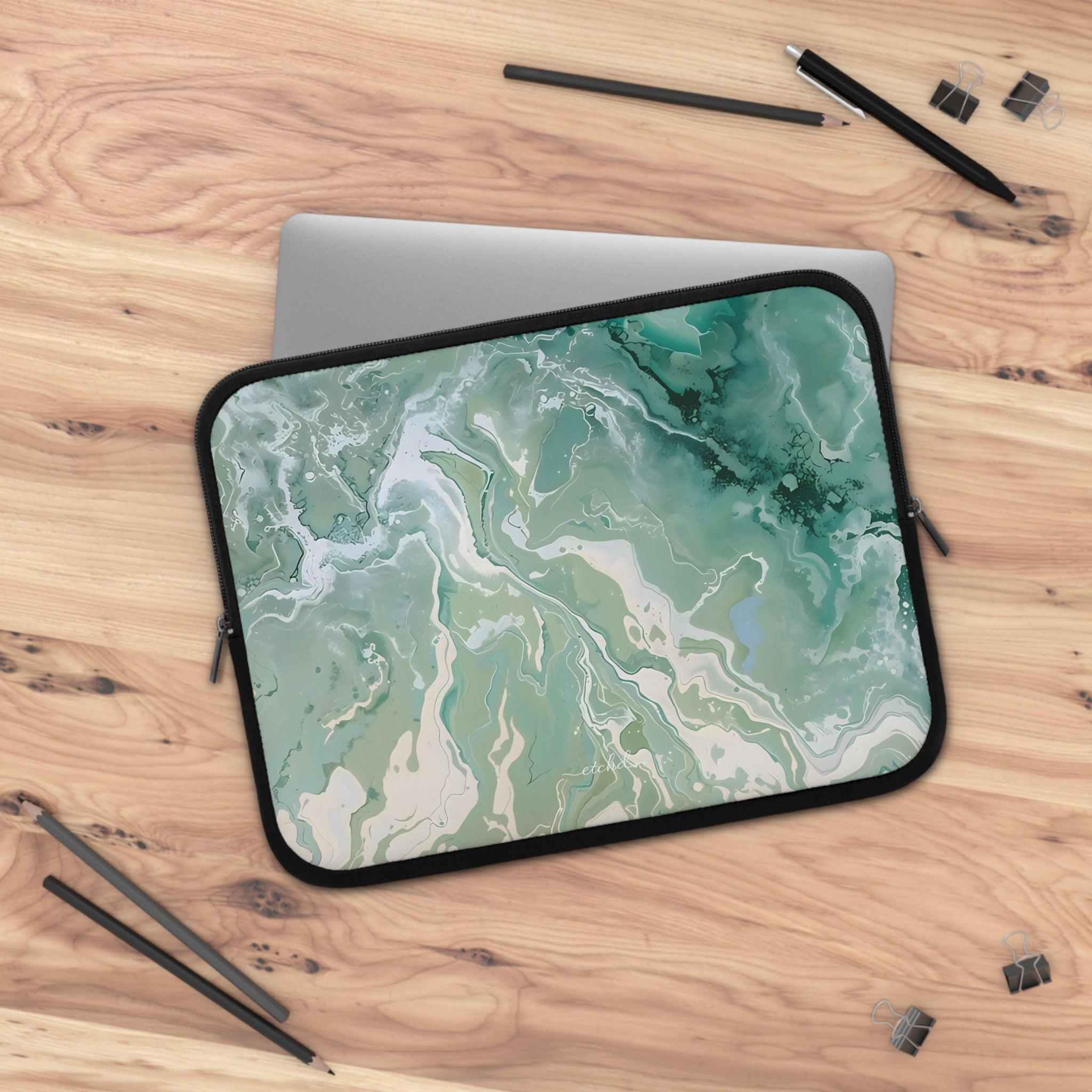 Tide Pool Laptop Sleeve by etchd, view 5