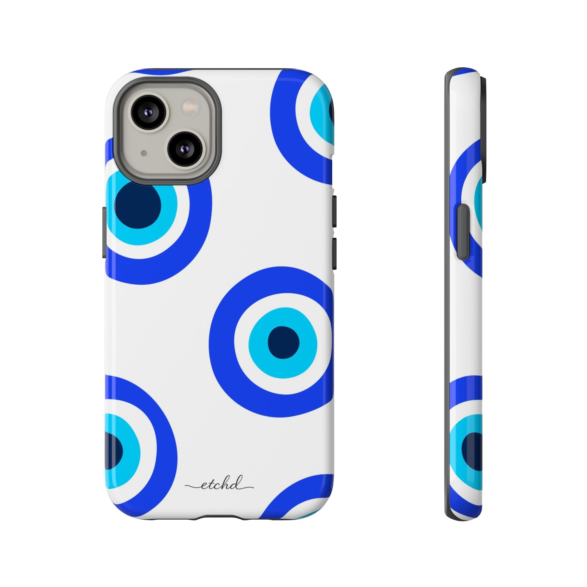 Abstract Evil Eye Phone Case by etchd, view 2