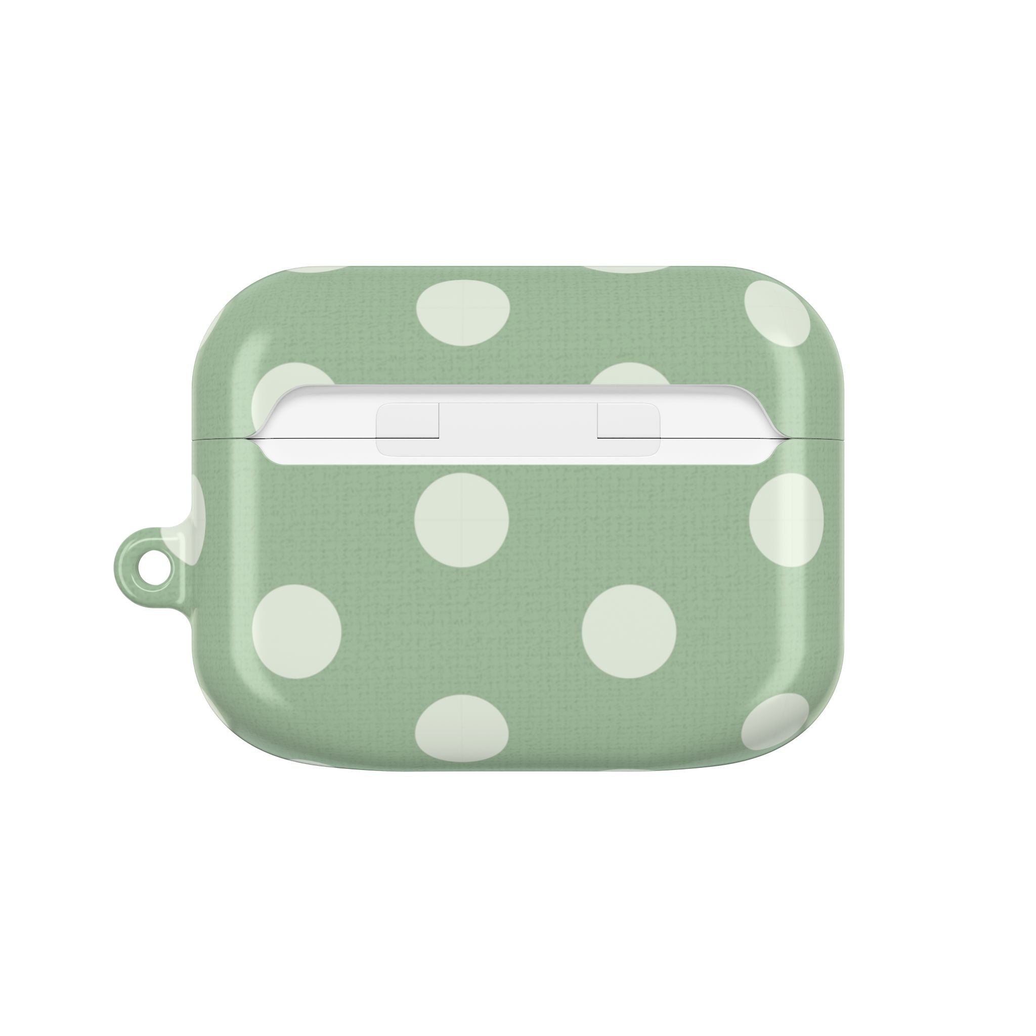 Cream & Sage Polka Dot AirPod Case by etchd, view 7