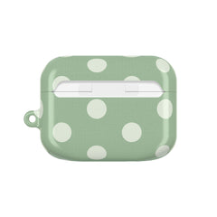 Cream & Sage Polka Dot AirPod Case by etchd, view 7
