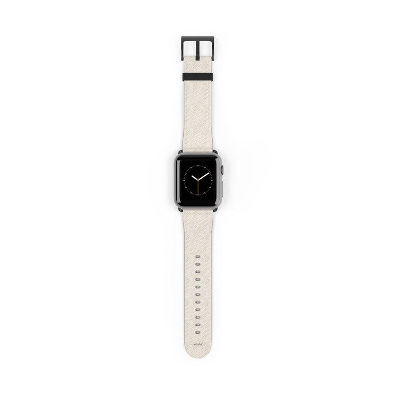 Beige Zebra Smartwatch Strap-zoom-
