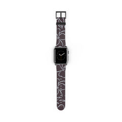 Plum & Blue Floral Smartwatch Strap by etchd