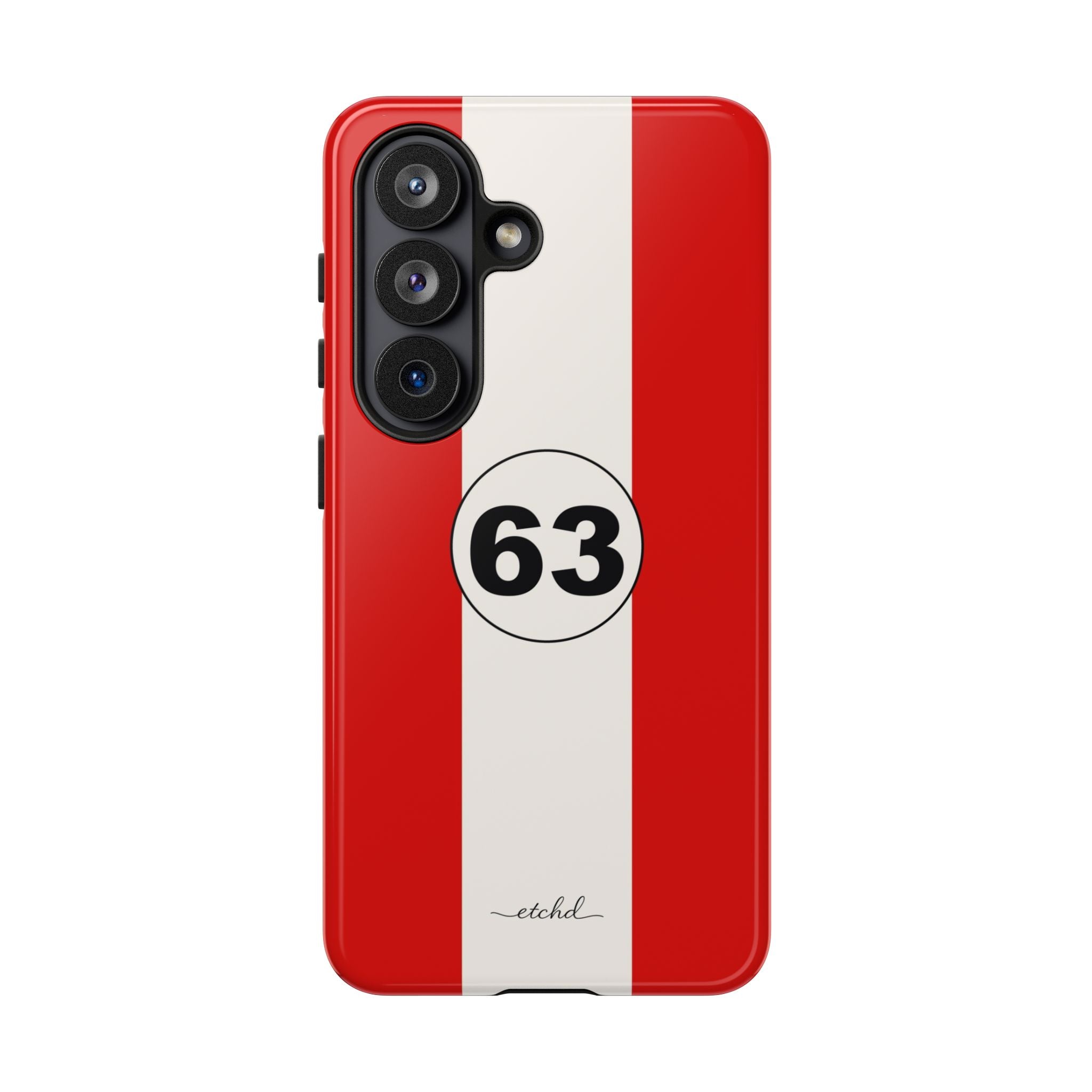 Monza Red Phone Case by etchd, view 61