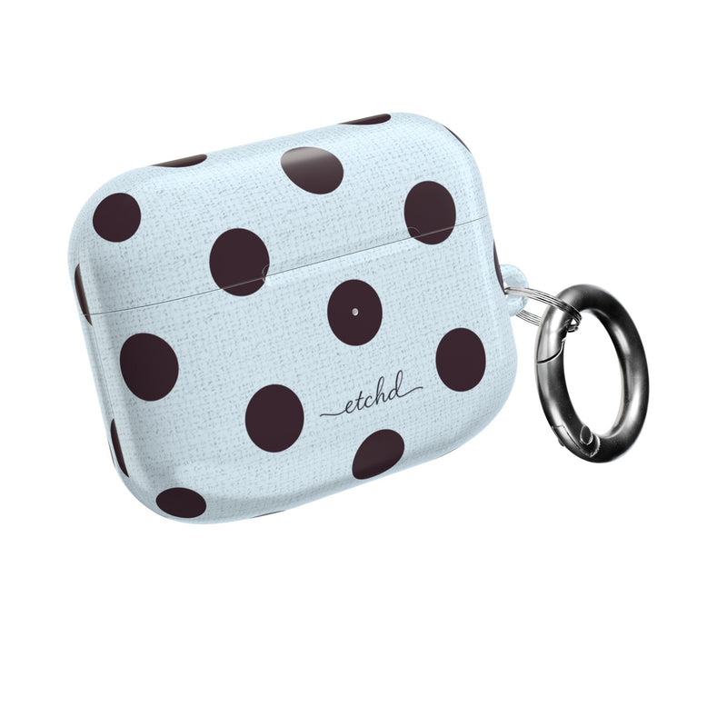 Plum & Blue Polka Dot AirPod Case by etchd, view 8