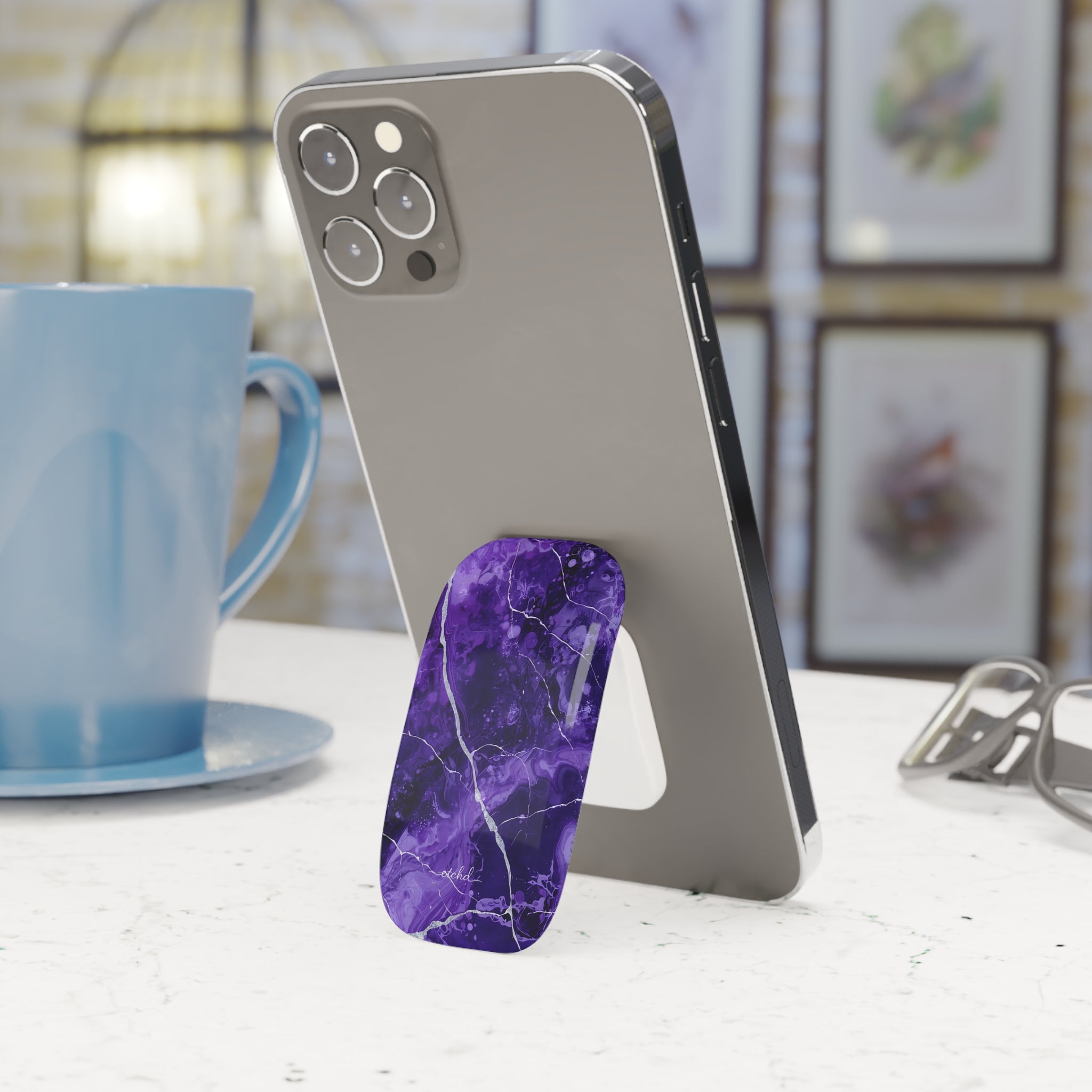 Amethyst Click-On Phone Grip by etchd, view 2