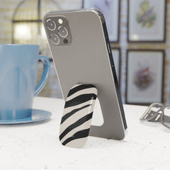 Zebra Print Click-On Phone Grip by etchd, view 3